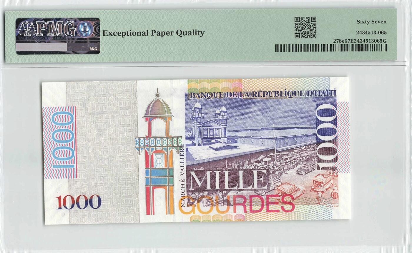 小福收藏拍卖第200期 【庆典场 中拍就有好礼相赠】评级币精选场 本期有捷克斯洛伐克20年100克朗慕夏作品大珍 69分倒置百位号布隆迪世界最大纸币  35年版加拿大经典 苏格兰格拉斯哥大学500年纪念钞倒置小号 卡塔尔80年100里亚尔冠军分 美国教育券 意大利拉斐尔 乌克兰 库克群岛 墨西哥 南斯拉夫 亚美尼亚等多国精美高分珍稀老钞精品纸币 海地 2014年 1000古德 PMG67 EPQ 冠军分！！！