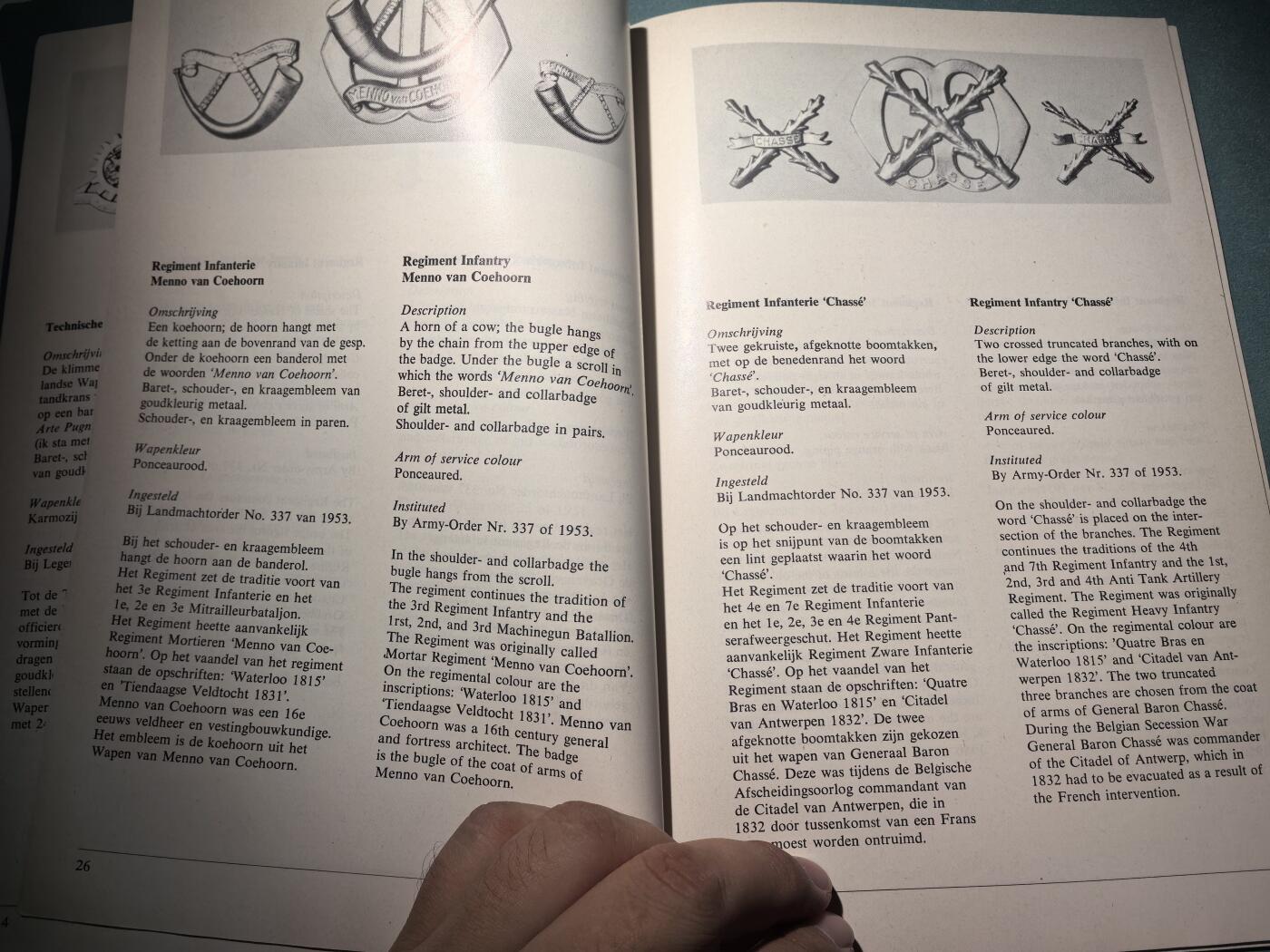 盛世勋华——号角文化勋章邮票专场拍卖第296期 荷兰军队团级标志大全