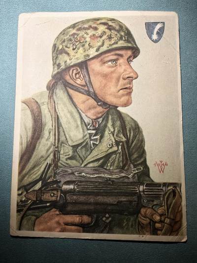 盛世勋华——号角文化勋章邮票专场拍卖第296期 - 德国（1939）1941年战地实寄明信片 骑士十字获得者伞兵下士阿普尔克