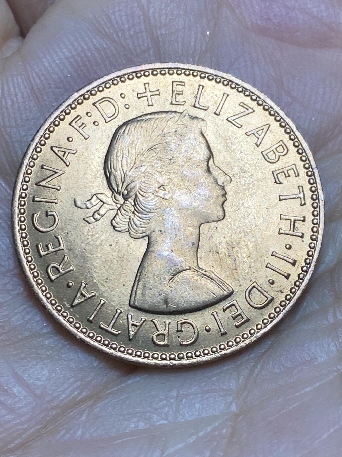 2025年第一百四十三场(总第一百六十九场）外国好品散币场(免佣金) 英国🇬🇧1967年半便士(伊丽莎白二世青年桂冠第二版，普制币关门年)