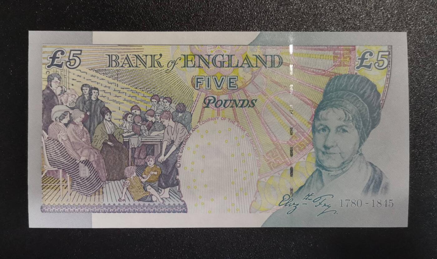 《艾美收藏》第226期-12.28周日外币精品场-蛇年收官 英国E序列再版2002(ND2004)年少见补号LL冠5镑UNC Pick#391c*