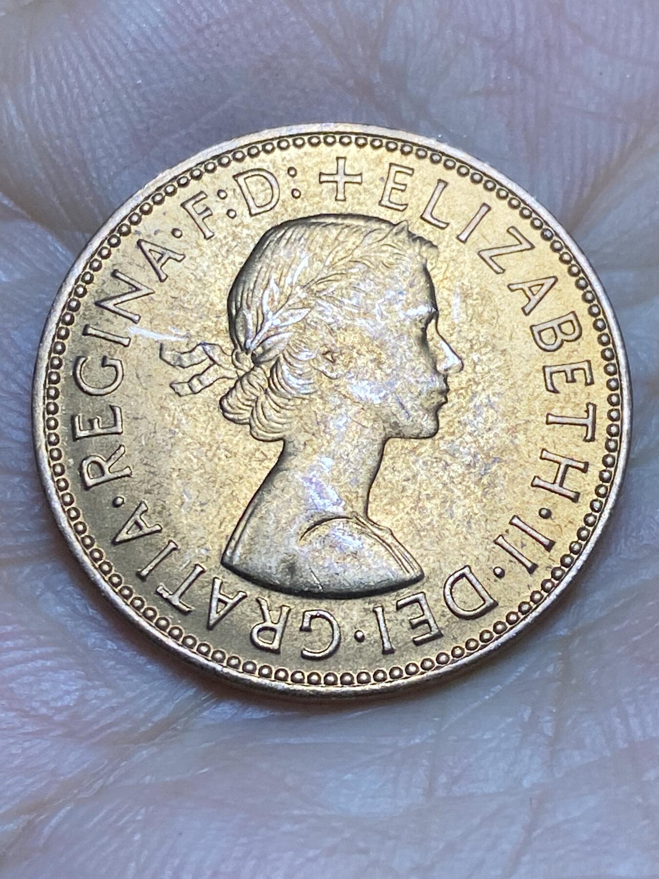 2025年第一百四十三场(总第一百六十九场）外国好品散币场(免佣金) 英国🇬🇧1967年半便士(伊丽莎白二世青年桂冠第二版，普制币关门年)