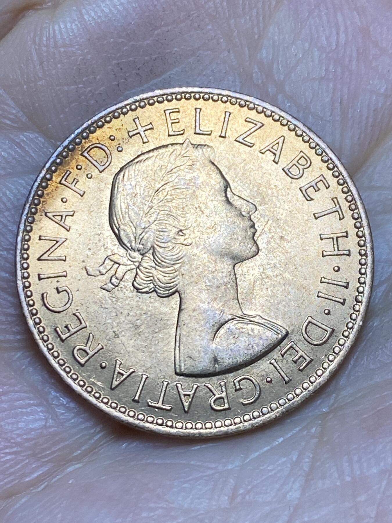 2025年第一百四十三场(总第一百六十九场）外国好品散币场(免佣金) 英国🇬🇧1967年半便士(伊丽莎白二世青年桂冠第二版，普制币关门年)