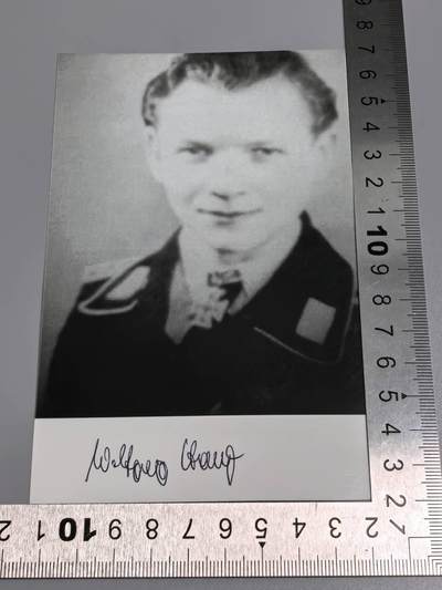 小驴勋章奖章收藏12月27日周六晚六点拍卖（珍爱和平，收藏战争，铭记历史，勿忘国耻，忠党爱国。有偿代拍，送拍规则在简介最后，参拍须阅读规则后再参拍，关系到运费包装发货时效真假辨别等关键信息，拍卖时不再发原图，看大图店主微信码在拍卖店铺介绍里） - 豹式坦克空军装甲王牌，联邦国防军最后的骑士  Wolfgang Hartelt战后亲签