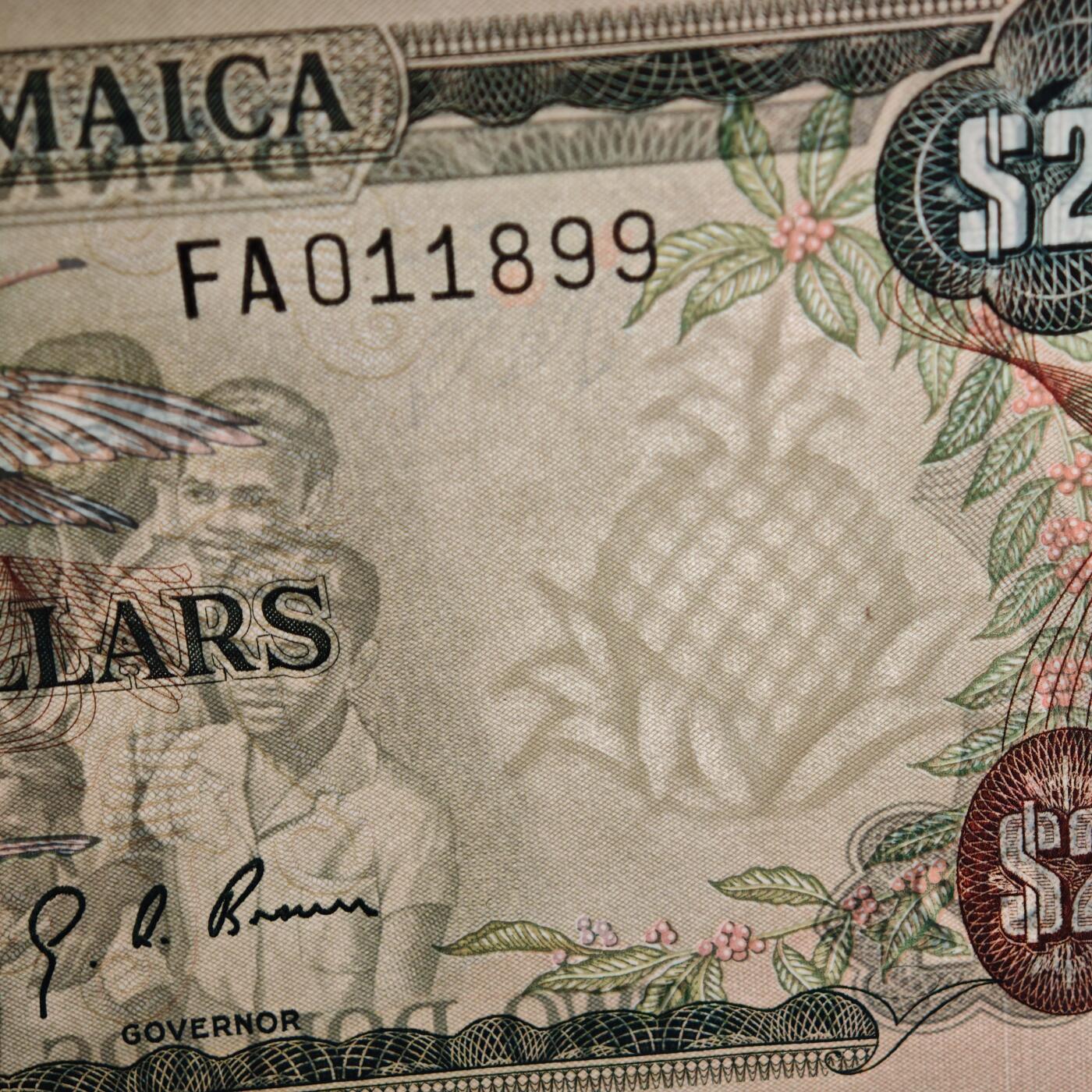 【德藏】世界币章拍卖第159期(元旦专场拍卖) 5张一组 伊拉克25第纳尔、库克群岛3元、印度50卢比、牙买加2元(2张)