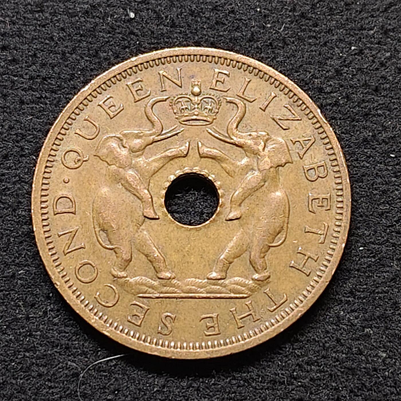 【全场包邮】纯粹捡漏拍490场（免费代拍第27场） 英属罗德西亚和尼亚萨兰1961年1便士大铜币