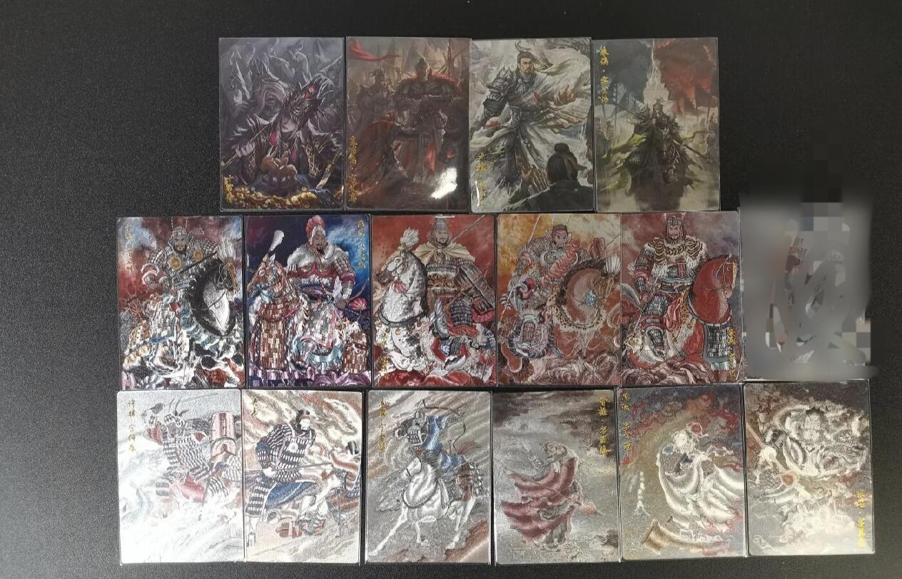 玄卡阁三国英雄志  冯涛五子良将5张 瑞光10常侍/卢植/皇莆嵩/朱儁4张 浮沉曹操周瑜 3张 王勇喆许诸/庞德/典韦3张