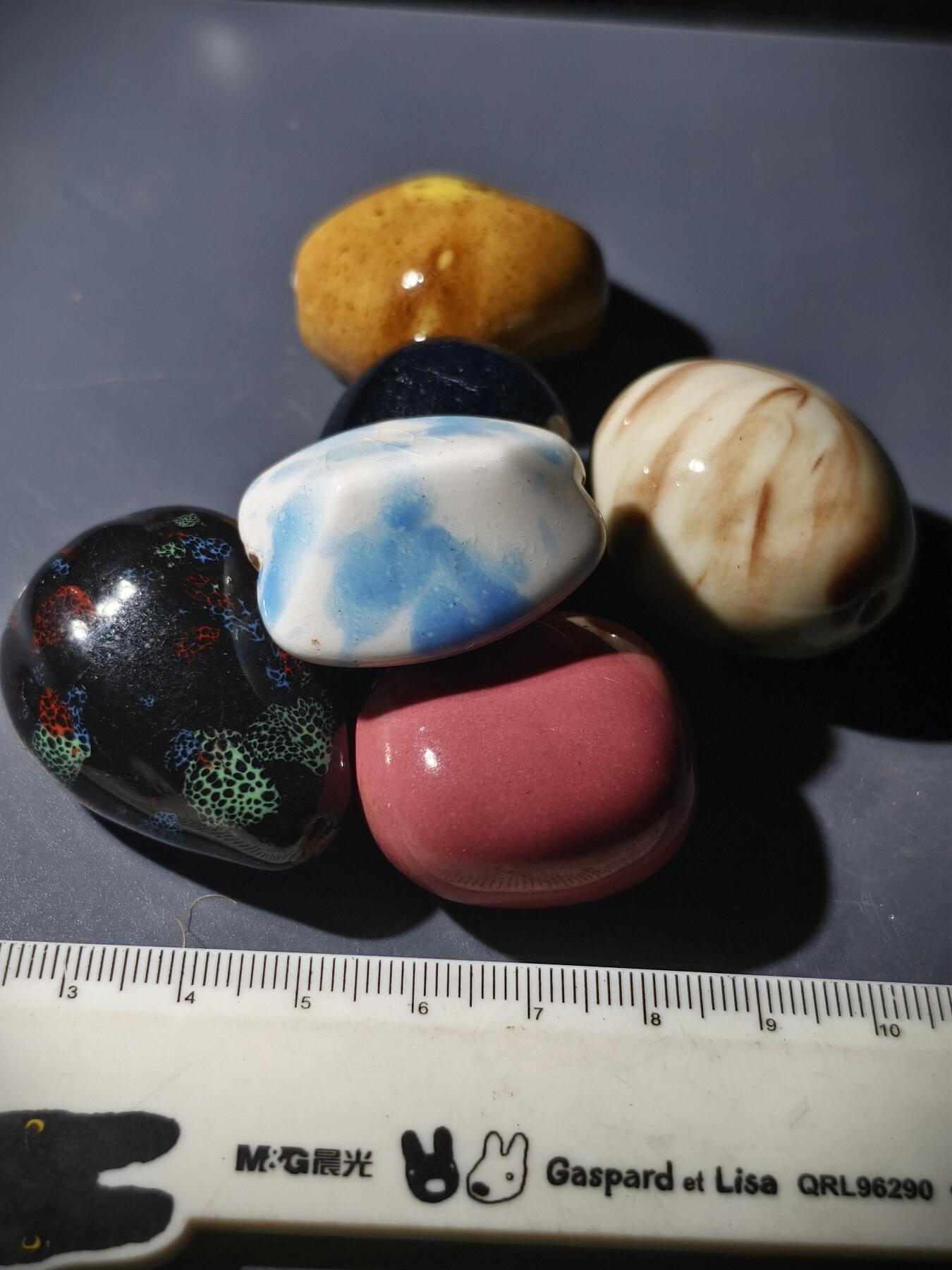 99期回流戒指饰品杂件纪念章丝路钱币专场 中亚回流瓷珠