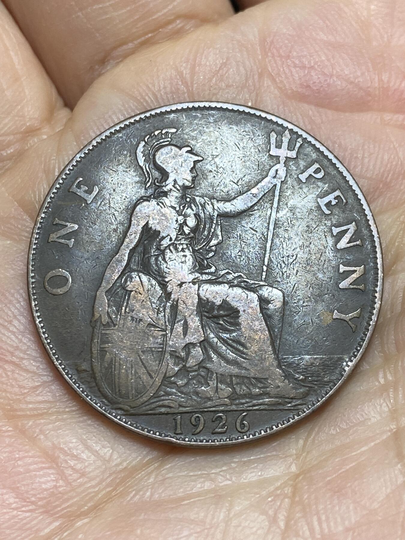 2025年第一百四十三场(总第一百六十九场）外国好品散币场(免佣金) 英国🇬🇧1926年1便士(乔治五世第一版关门年)