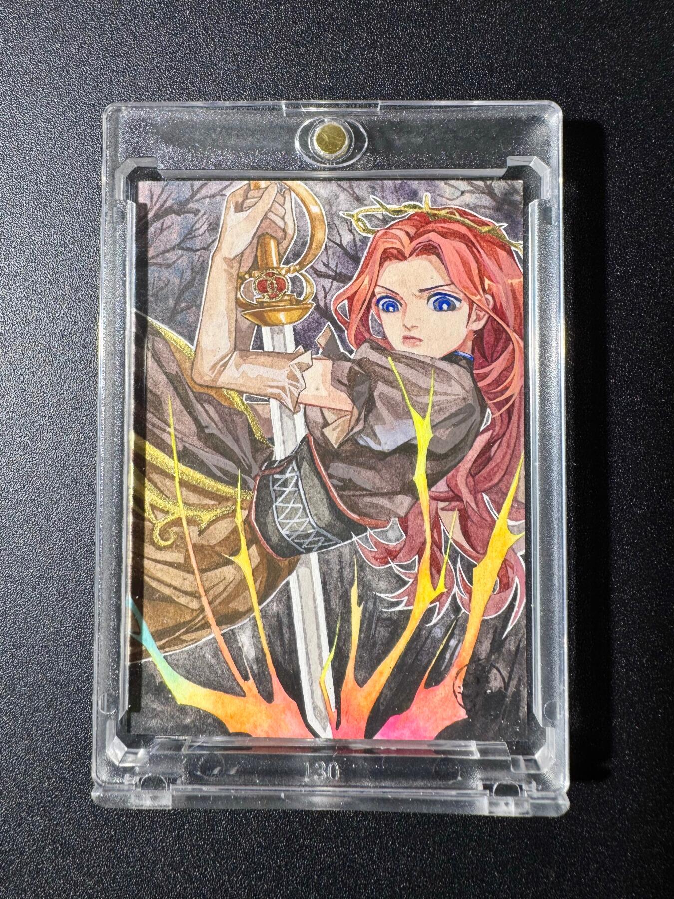 NO.19 好又多金牌大场，新店点关注不迷路！每周一站式配齐，方便凑单！（周6晚8点截拍，卖家送拍0抽成！） 【1/1手绘卡】刀光剑影 画师阿尼【素袂翩跹带疾风，青锋三尺走惊鸿】