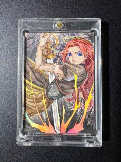 NO.19 好又多金牌大场，新店点关注不迷路！每周一站式配齐，方便凑单！（周6晚8点截拍，卖家送拍0抽成！） - 【1/1手绘卡】刀光剑影 画师阿尼【素袂翩跹带疾风，青锋三尺走惊鸿】