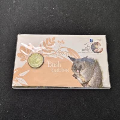 【全场包邮】纯粹捡漏拍491场（免费代拍第28场） - 澳大利亚2013年1元荒野宝宝系列负鼠澳大利亚邮政官方PNC纪念邮币封