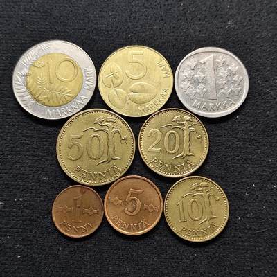 【全场包邮】纯粹捡漏拍490场（免费代拍第27场） - 芬兰各年份8枚套币