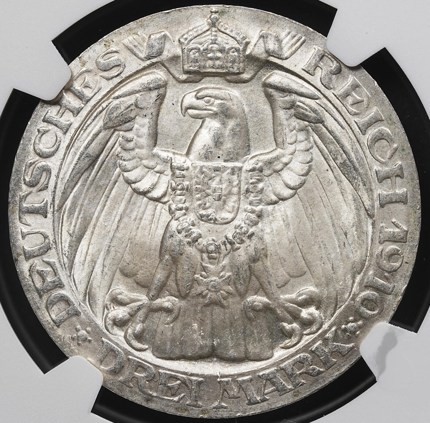 修遠堂世界钱币第九十九期 NGC MS63 1910年普鲁士-柏林大学百年纪念3马克银币