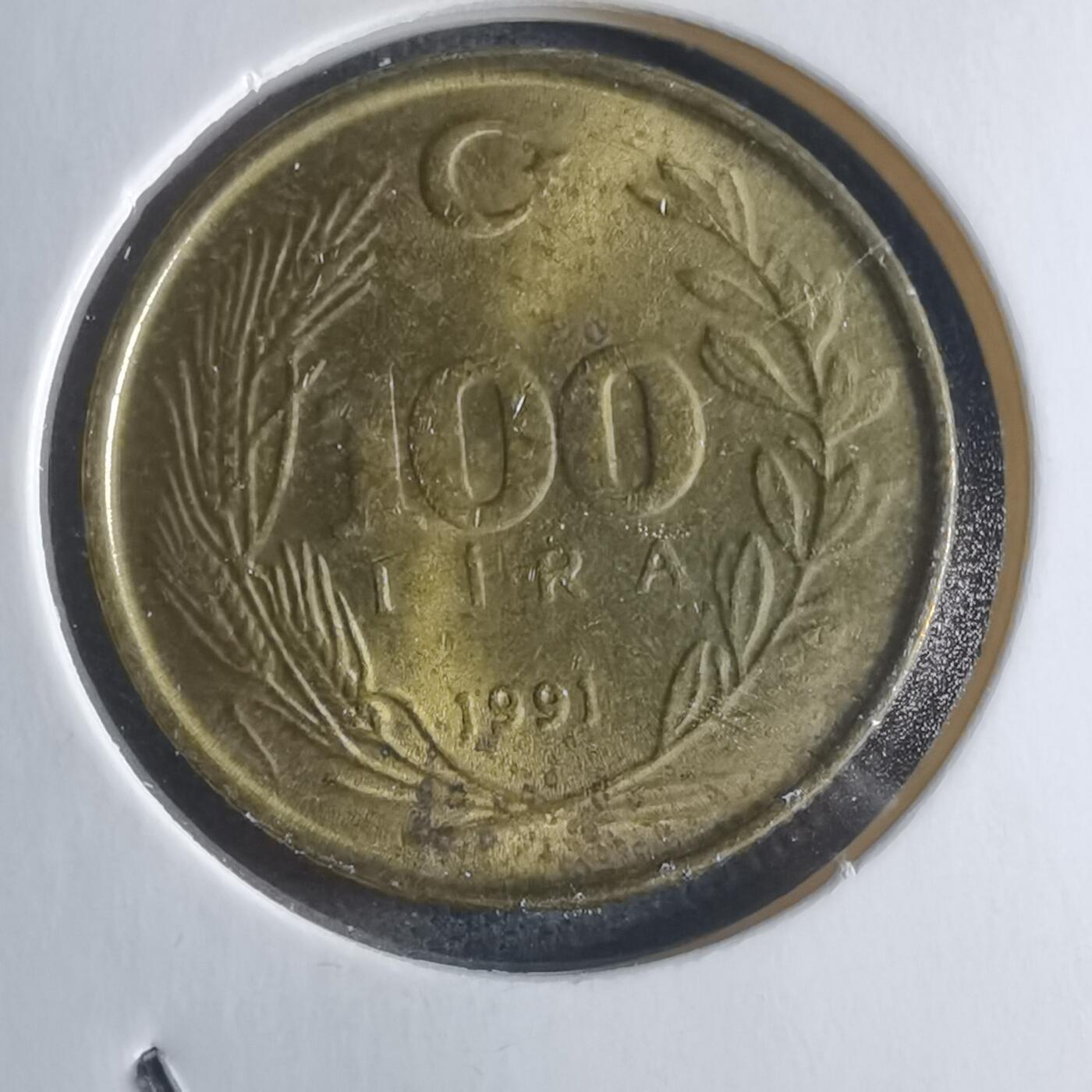 沼泽如烟--第946场 土耳其1991年100里拉