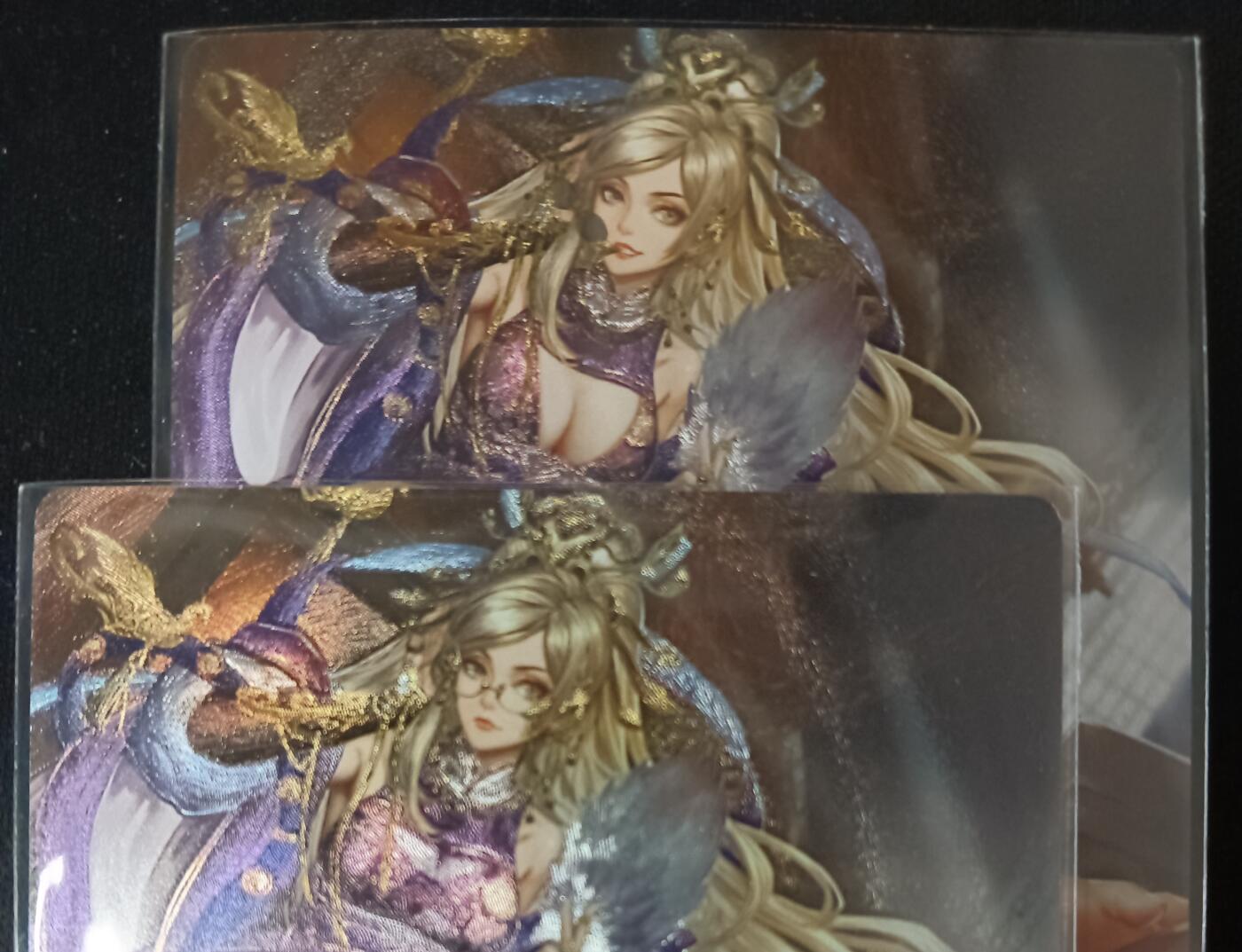 花开卡拍第53期（12月28号周日截拍，品控勿拍!!!拍品不寄存，运费5元，自制卡难免瑕疵，可能存在轻微撞角爆边等出厂瑕疵，品控介意勿拍！） 卡玩帕克 水浒神姬 裴宣 粗闪2张