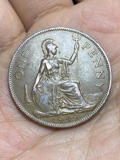 2025年第一百四十三场(总第一百六十九场）外国好品散币场(免佣金) - 英国🇬🇧1949年1便士(乔治六世第二版)