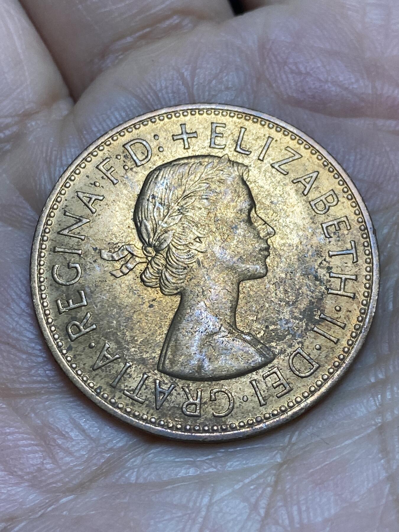 2025年第一百四十三场(总第一百六十九场）外国好品散币场(免佣金) 英国🇬🇧1967年1便士(伊丽莎白二世青年桂冠第二版，普制币关门年)