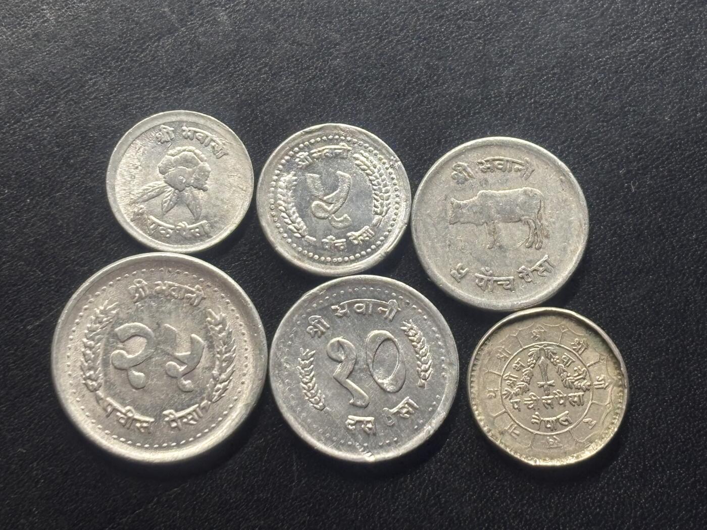 邮泉阁限时拍卖第三十八场 亚洲专场（硬币在国外。请付邮费6元。） 尼泊尔6枚