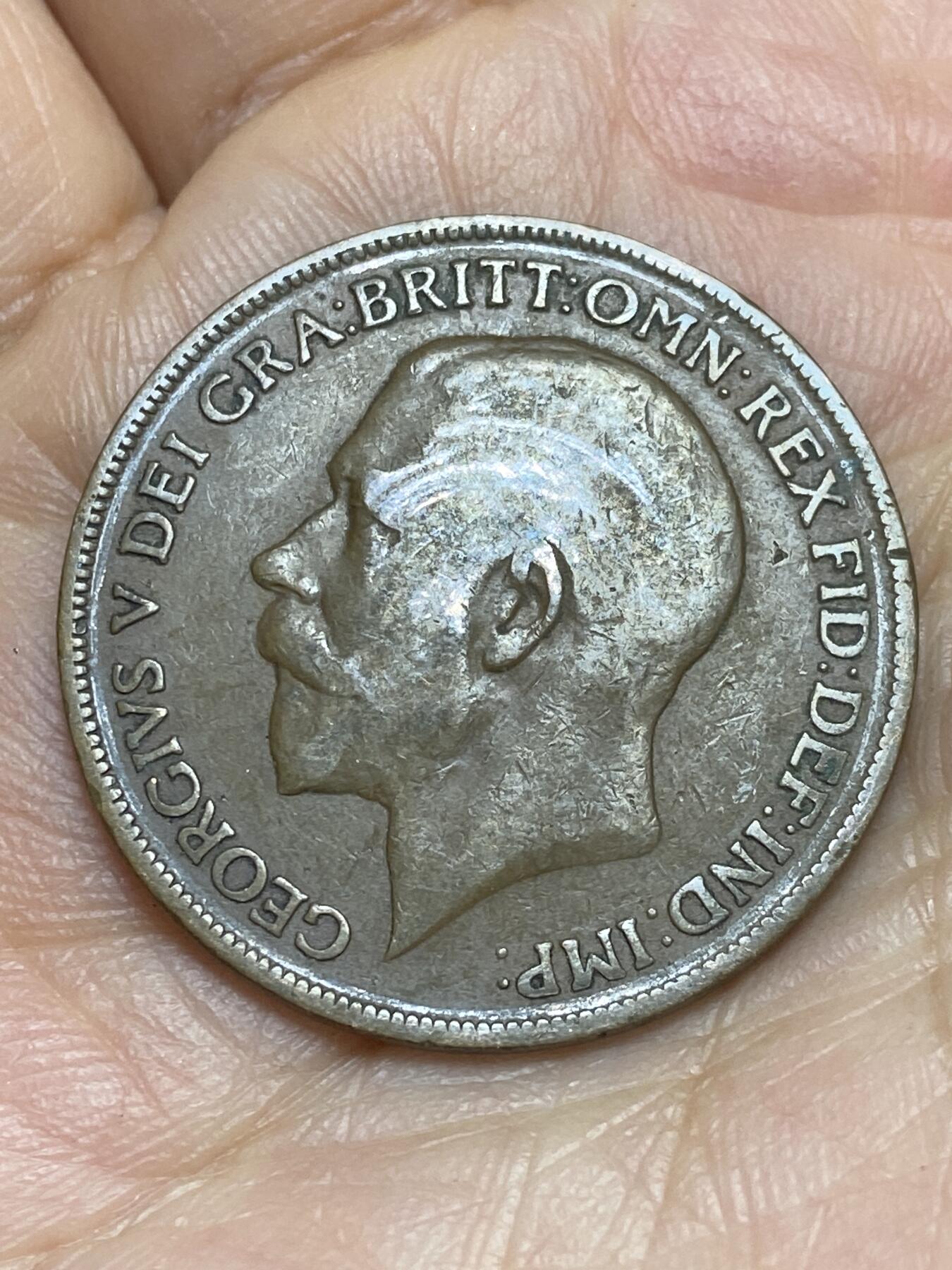 2025年第一百四十三场(总第一百六十九场）外国好品散币场(免佣金) 英国🇬🇧1921年1便士(乔治五世第一版)