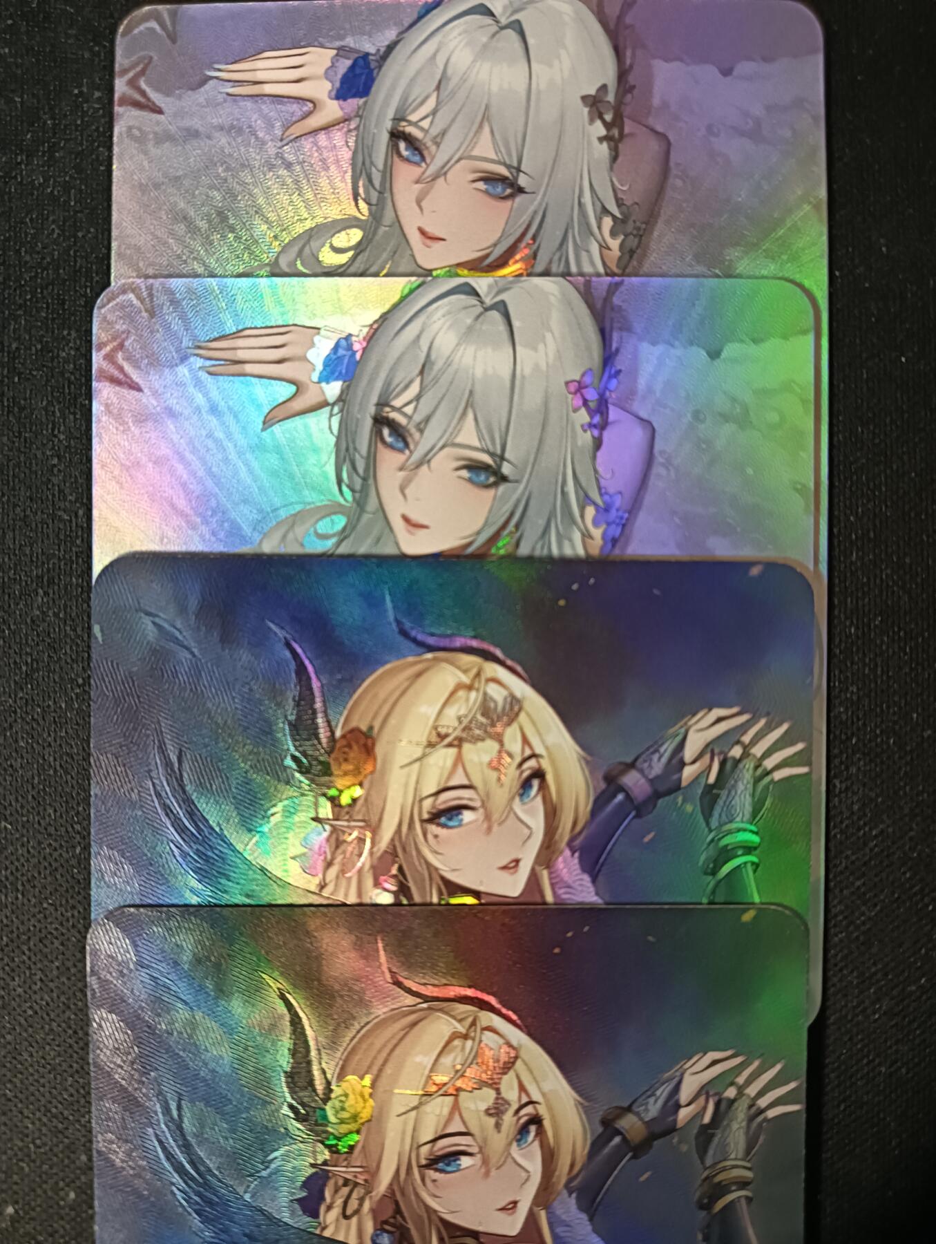 花开卡拍第53期（12月28号周日截拍，品控勿拍!!!拍品不寄存，运费5元，自制卡难免瑕疵，可能存在轻微撞角爆边等出厂瑕疵，品控介意勿拍！） 抱枕阿尔托莉雅对卡二宫 4张