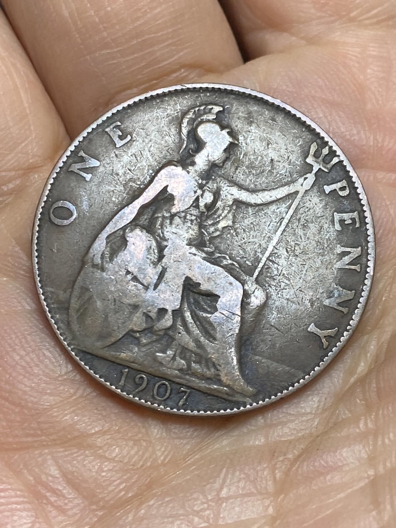 2025年第一百四十三场(总第一百六十九场）外国好品散币场(免佣金) 英国🇬🇧1907年1便士(爱德华七世时期)