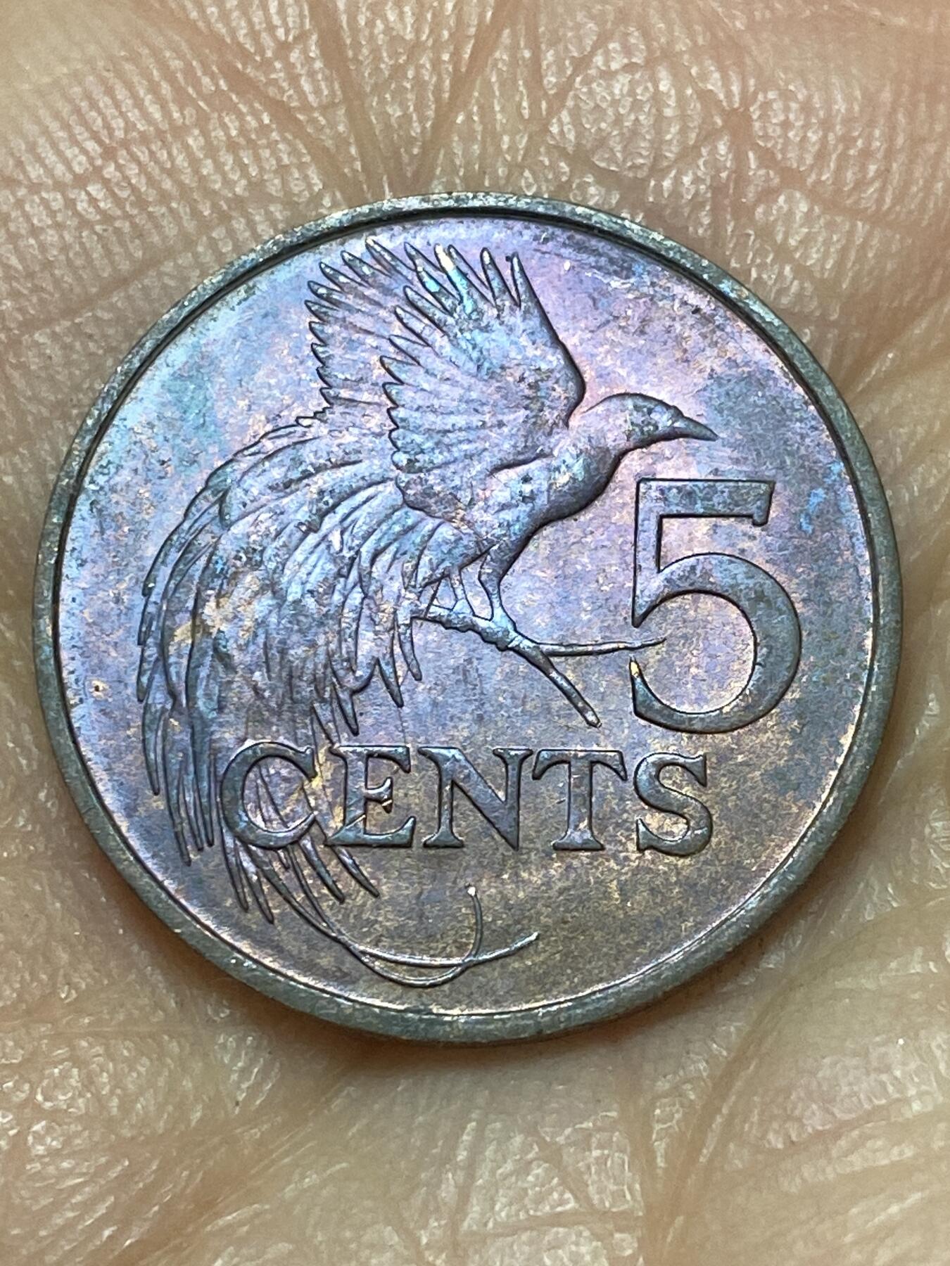 2025年第一百四十场(总第一百六十六场）外国好品散币场(免佣金) 特立尼达和多巴哥🇹🇹1979年5分(第四套)