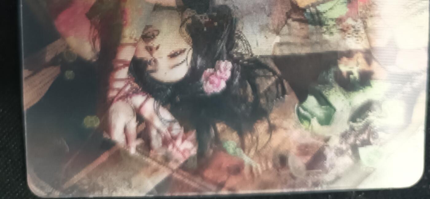 花开卡拍第53期（12月28号周日截拍，品控勿拍!!!拍品不寄存，运费5元，自制卡难免瑕疵，可能存在轻微撞角爆边等出厂瑕疵，品控介意勿拍！） 卡友自制 潘金莲 李瓶儿 庞春梅 三人光栅卡，1张