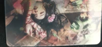 花开卡拍第53期（12月28号周日截拍，品控勿拍!!!拍品不寄存，运费5元，自制卡难免瑕疵，可能存在轻微撞角爆边等出厂瑕疵，品控介意勿拍！） - 卡友自制 潘金莲 李瓶儿 庞春梅 三人光栅卡，1张