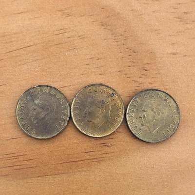 各国硬币第7期 无佣金 - 土耳其500里拉3枚