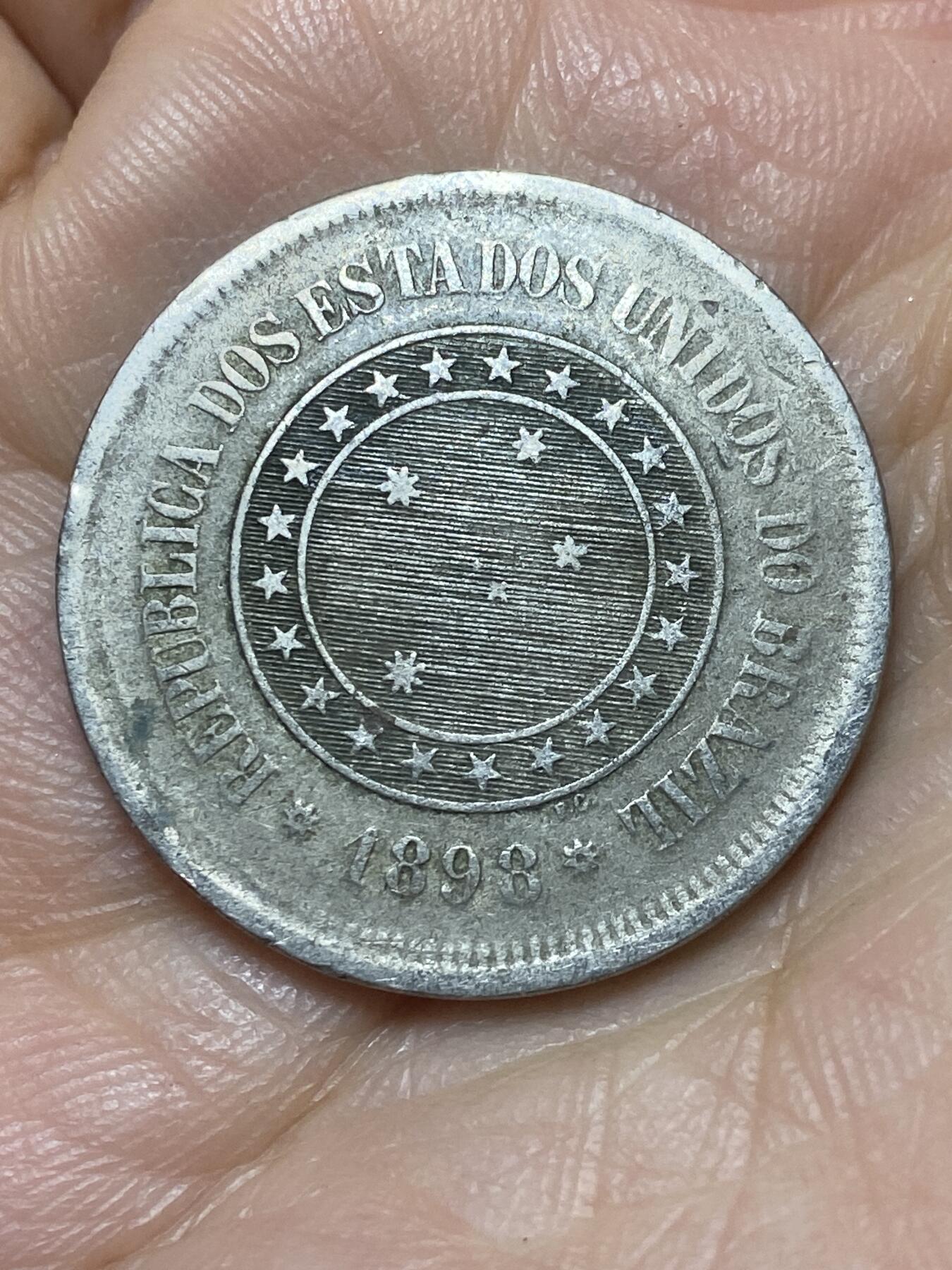 2025年第一百四十场(总第一百六十六场）外国好品散币场(免佣金) 巴西🇧🇷1898年100瑞斯(共和国时期第一版)