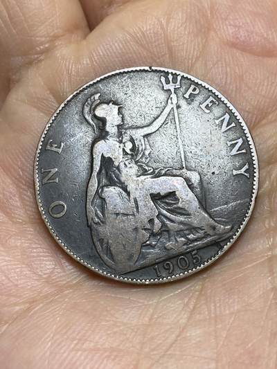 2025年第一百四十三场(总第一百六十九场）外国好品散币场(免佣金) - 英国🇬🇧1905年1便士(爱德华七世时期)