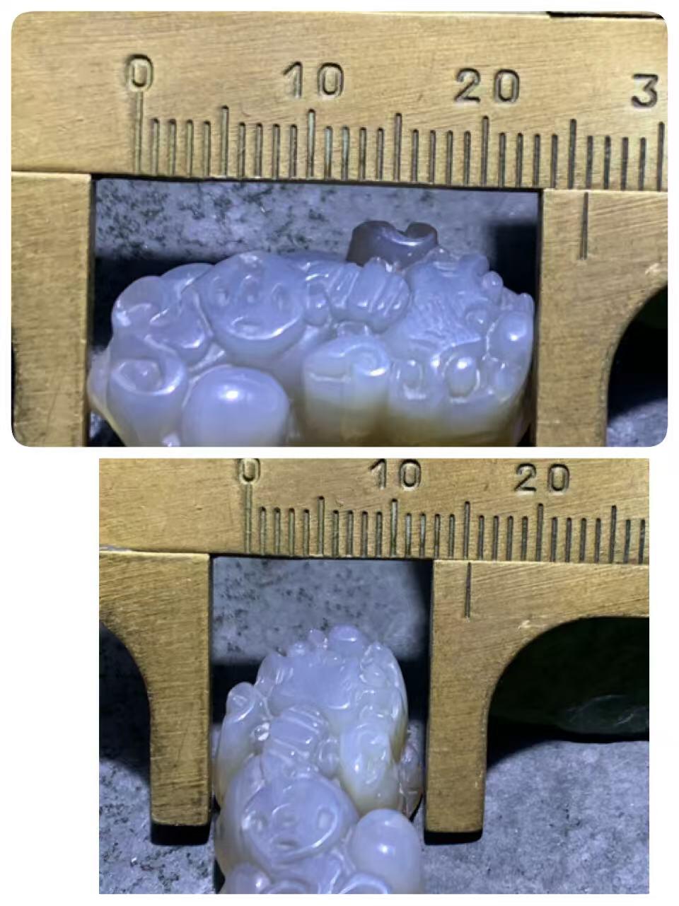 高玉化巴西玛瑙雕刻貔貅通货吊坠一个！。