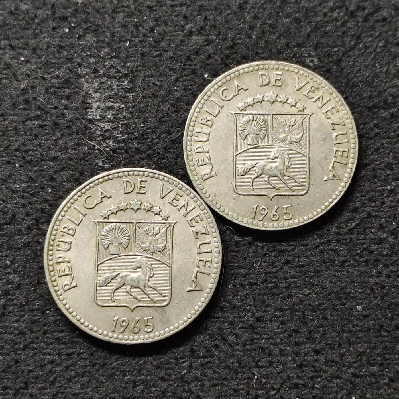 【全场包邮】纯粹捡漏拍490场（免费代拍第27场） 委内瑞拉1965年5分2枚一组