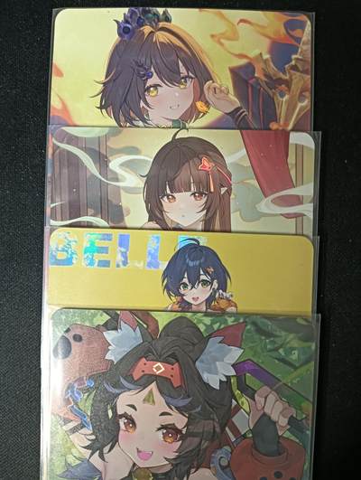 花开卡拍第53期（12月28号周日截拍，品控勿拍!!!拍品不寄存，运费5元，自制卡难免瑕疵，可能存在轻微撞角爆边等出厂瑕疵，品控介意勿拍！） - 绘天阁 24年11月单卡小套E 彩闪4张