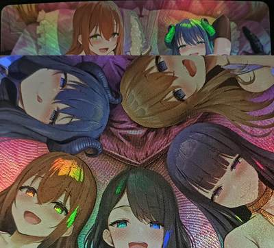 花开卡拍第53期（12月28号周日截拍，品控勿拍!!!拍品不寄存，运费5元，自制卡难免瑕疵，可能存在轻微撞角爆边等出厂瑕疵，品控介意勿拍！） - 大熊卡牌 艺术卡 甘园房折光彩闪2张