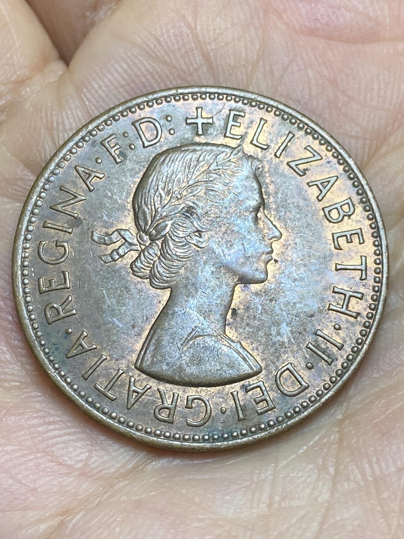 2025年第一百四十三场(总第一百六十九场）外国好品散币场(免佣金) 英国🇬🇧1967年1便士(伊丽莎白二世青年桂冠第二版，普制币关门年)