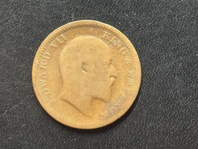 邮泉阁限时拍卖第三十八场 亚洲专场（硬币在国外。请付邮费6元。） - 英属印度1908年¼安娜