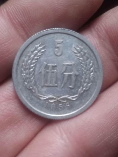 小小小钱币 - 1956年 五分。