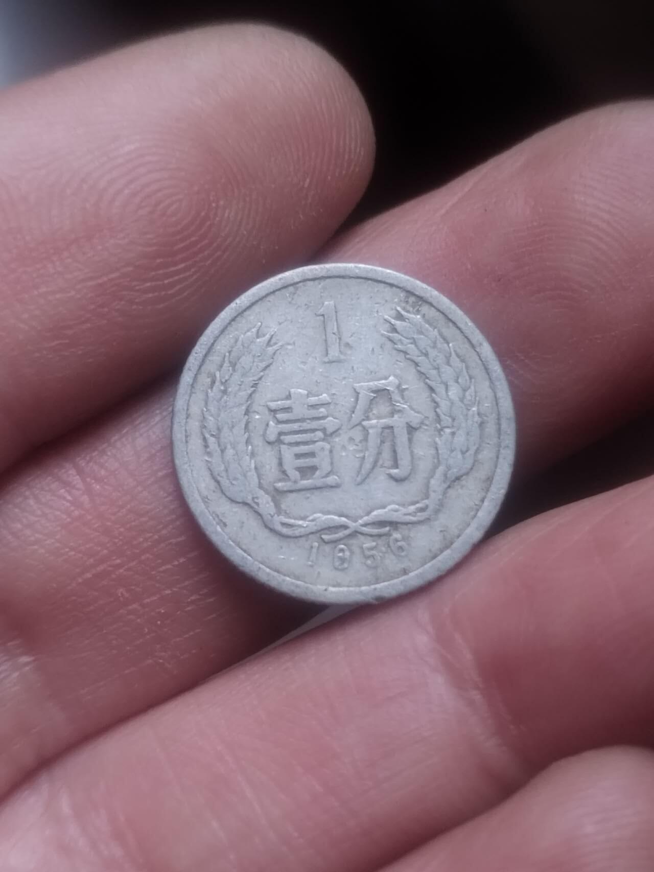 小小小钱币 1956年壹分。