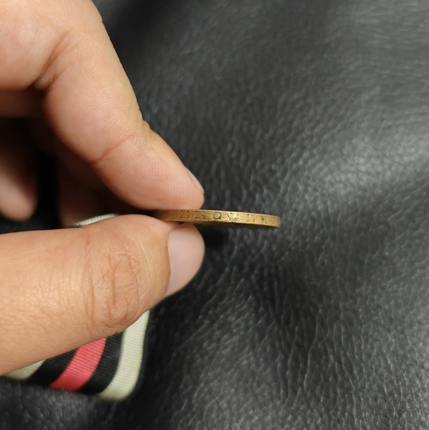 时顺第二十八拍 普鲁士1870-1871普法战争胜利奖章，战斗人员版，带边铭，用缴获的法军火炮熔铸而成