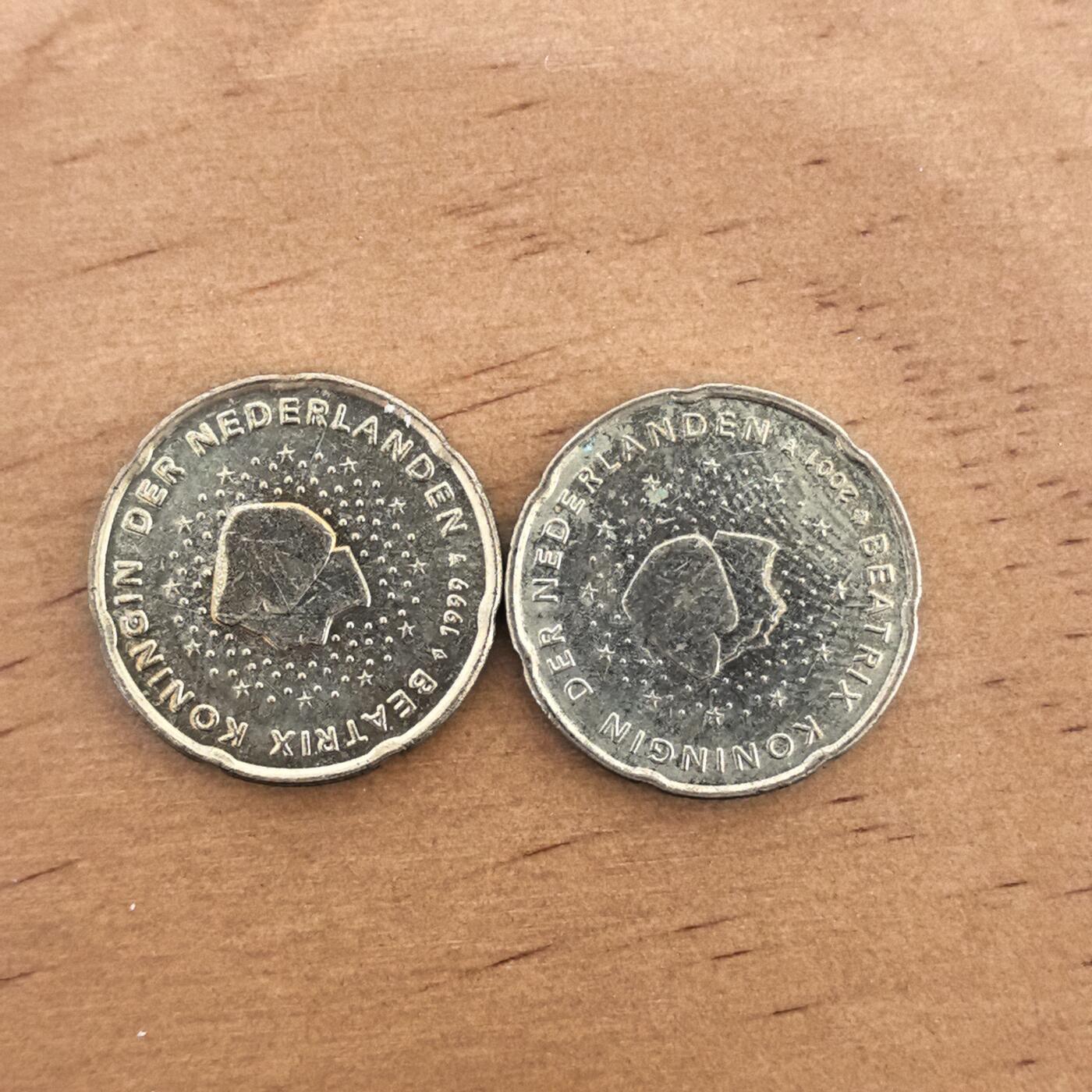 各国硬币第7期 无佣金 荷兰20殴分2枚