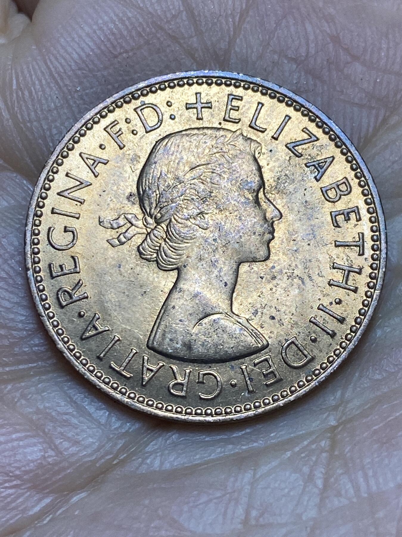 2025年第一百四十三场(总第一百六十九场）外国好品散币场(免佣金) 英国🇬🇧1967年半便士(伊丽莎白二世青年桂冠第二版，普制币关门年)