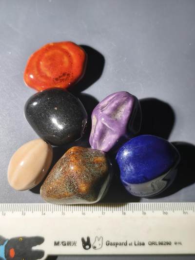 99期回流戒指饰品杂件纪念章丝路钱币专场 - 中亚回流瓷珠