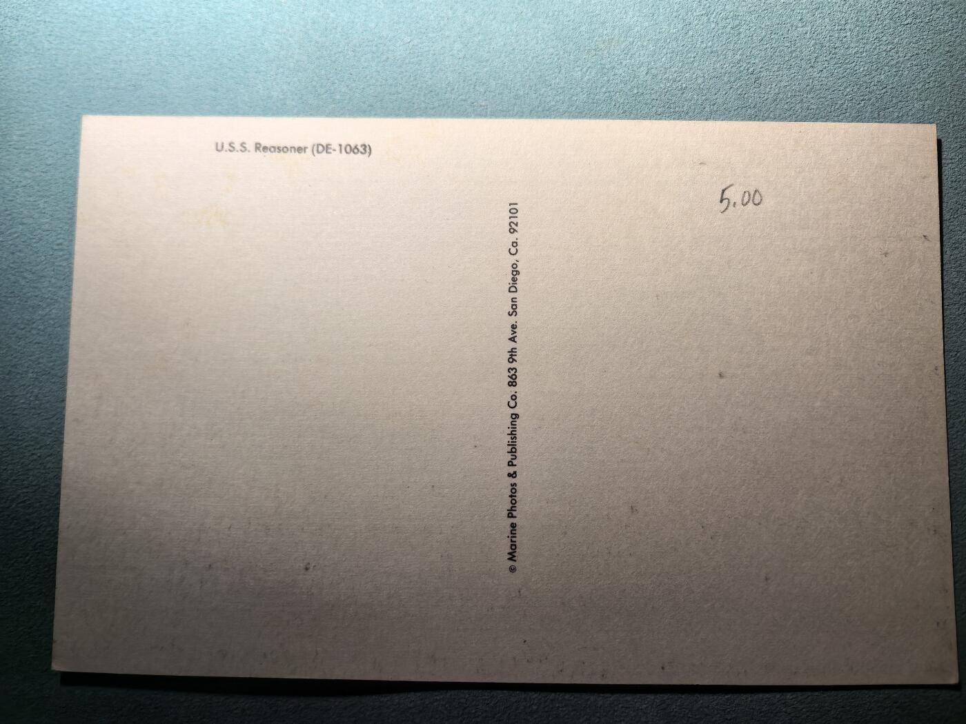 盛世勋华——号角文化勋章邮票专场拍卖第296期 美国冷战时期军舰专题明信片 里森纳号护卫舰