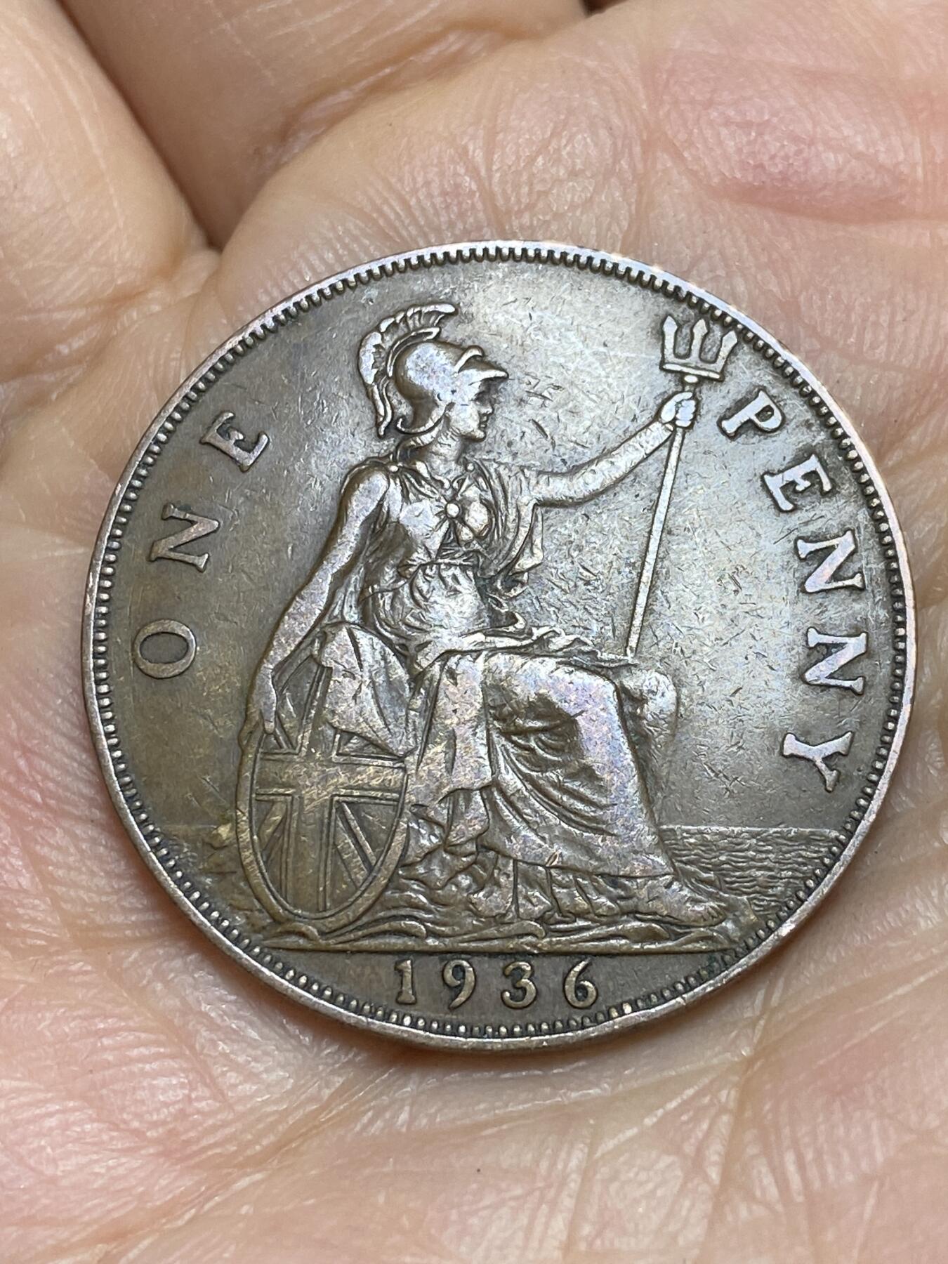 2025年第一百四十三场(总第一百六十九场）外国好品散币场(免佣金) 英国🇬🇧1936年1便士(乔治五世逝世年，第三版关门年)