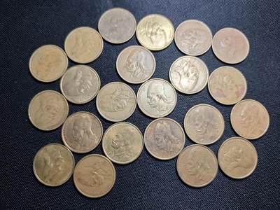 KK钱币收藏小铺 《套币 好品/批量散币专场》  2月预留时间 周末发货 -  希腊2德拉克马铜币22枚一组