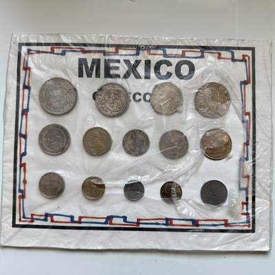 🌹外币初藏🌹🐯2025年第146场  每周二四六晚8️⃣点 接代拍 - 墨西哥钱币一组14枚