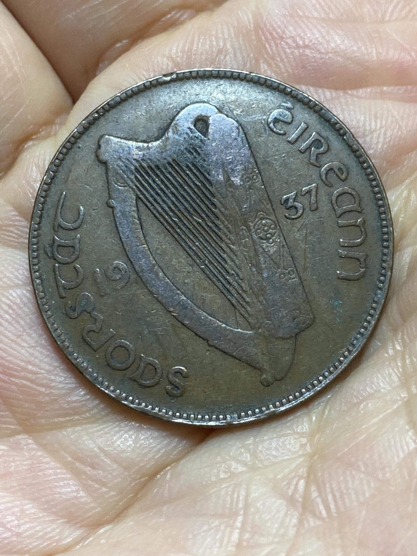 2025年第一百四十三场(总第一百六十九场）外国好品散币场(免佣金) 爱尔兰1937年1便士(英辖自由邦时期)