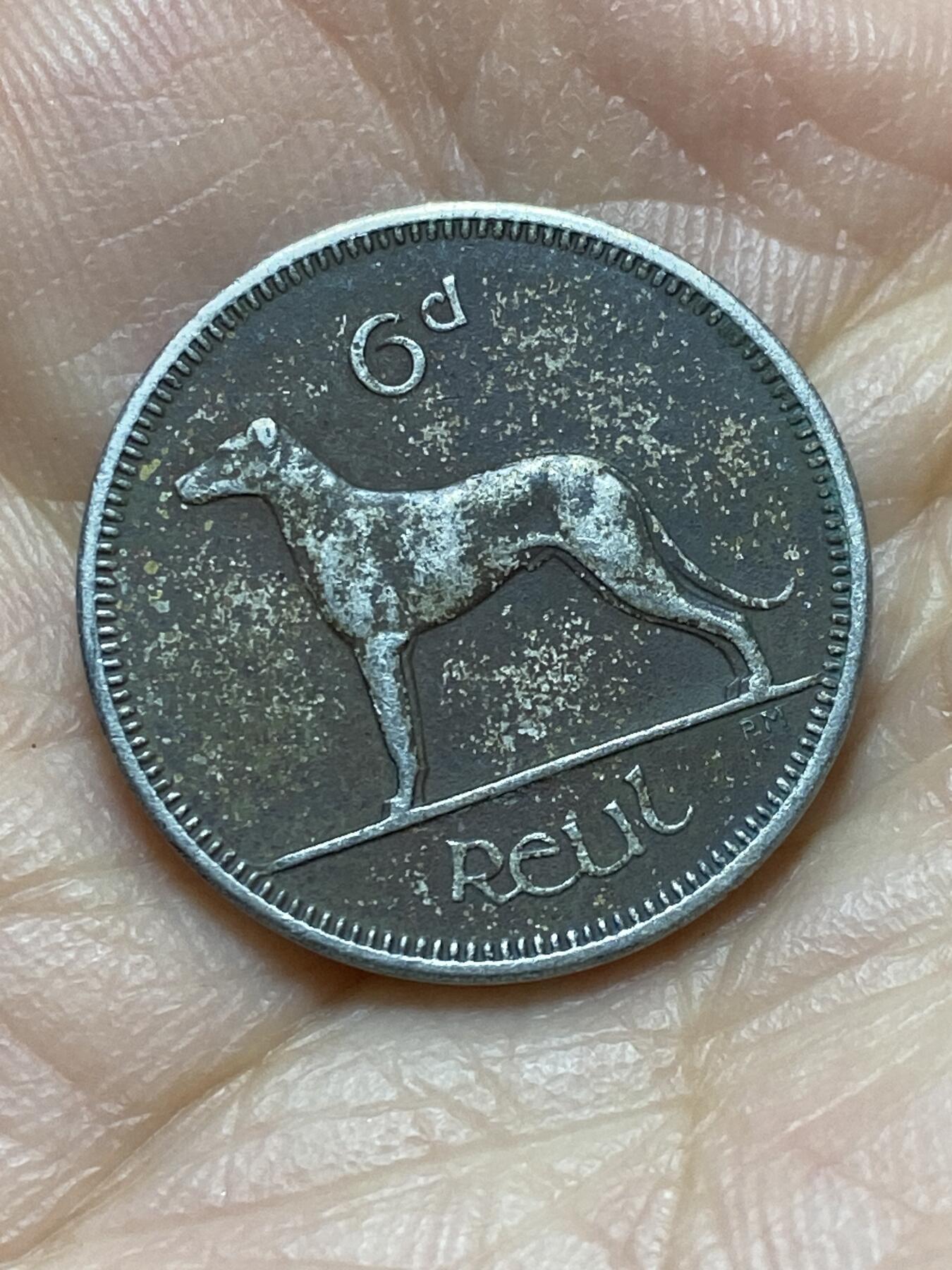 2025年第一百四十三场(总第一百六十九场）外国好品散币场(免佣金) 爱尔兰🇮🇪1964年6便士(共和国时期第一套第二版)